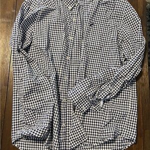 American Eagle Outfitters Black and White Casual Button Down Shirt
